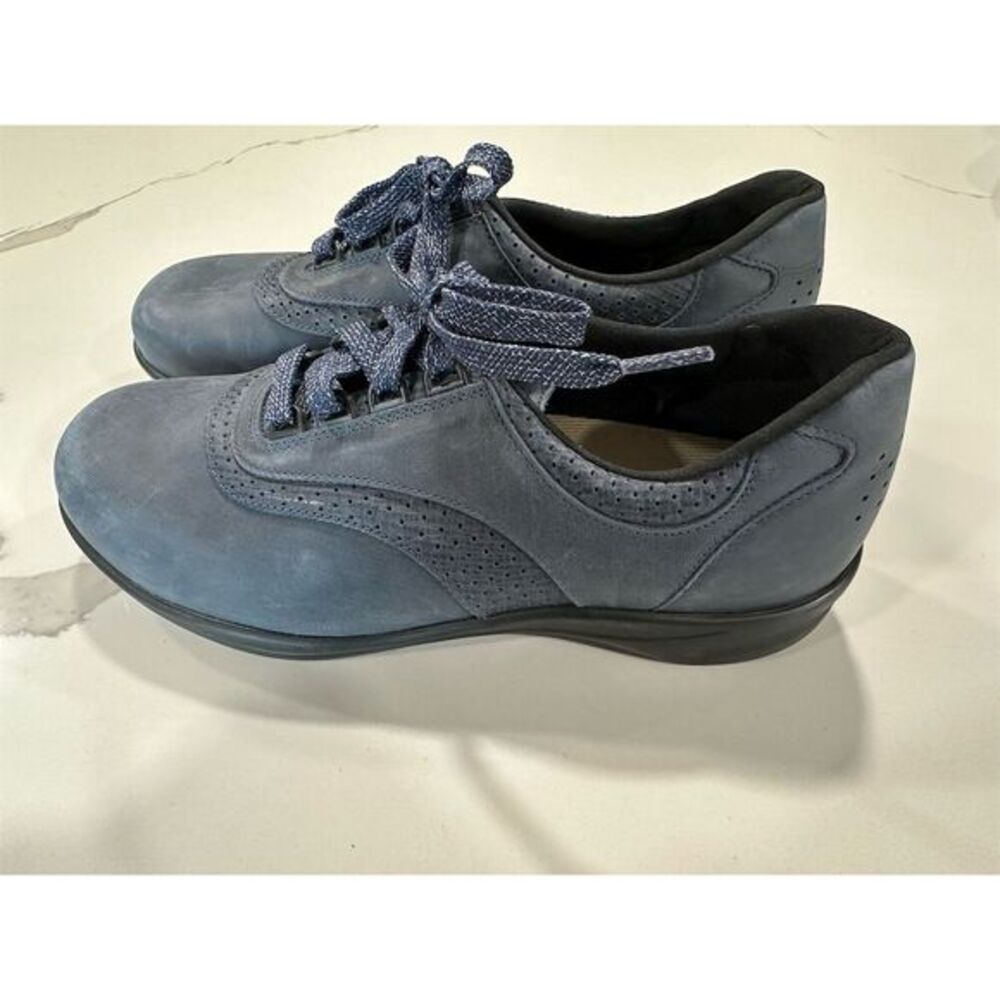 SAS Women's Walk Easy Lace-Up Walking Shoes Blue Size 10M Casual